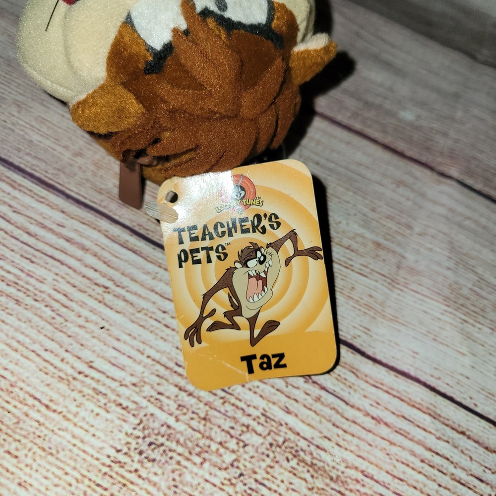 Taz‎ Plush Book 2001 Teachers Pets Looney Tunes Tasmanian Devil Scholastic - Picture 3 of 3